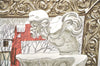 Authentic HERMES Carre 90 Scarf "L'Hiver" Silk Red H9979