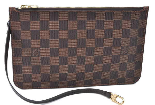 Authentic Louis Vuitton Damier Neverfull Pouch Purse Clutch LV H9981