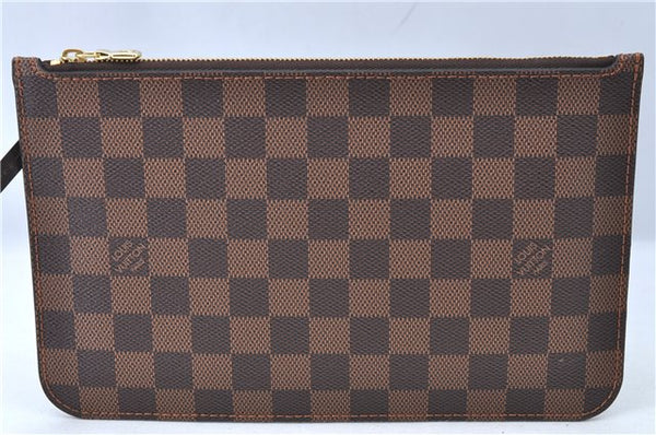 Authentic Louis Vuitton Damier Neverfull Pouch Purse Clutch LV H9981