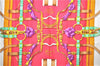 Authentic HERMES Carre 90 Scarf "Grand Manage" Silk Blue H9982