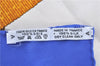 Authentic HERMES Carre 90 Scarf "Grand Manage" Silk Blue H9982