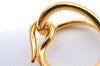 Authentic HERMES Scarf Ring Jumbo Gold Tone H9984