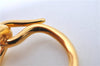 Authentic HERMES Scarf Ring Jumbo Gold Tone H9984