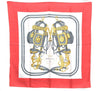 Authentic HERMES Carre 90 Scarf "BRIDES de GALA" Silk Red H9986