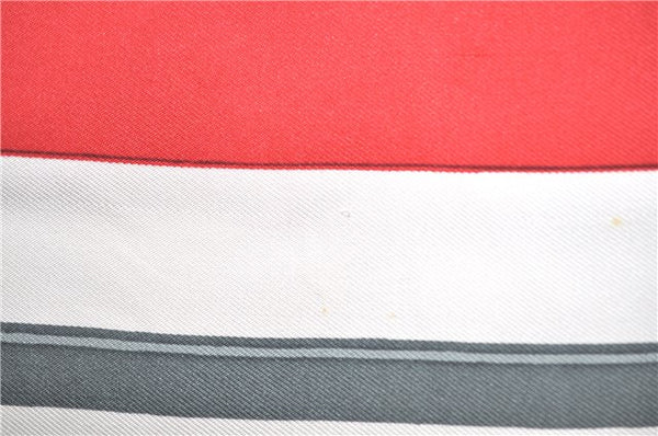 Authentic HERMES Carre 90 Scarf "BRIDES de GALA" Silk Red H9986