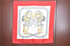 Authentic HERMES Carre 90 Scarf "BRIDES de GALA" Silk Red H9986