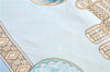 Authentic HERMES Carre 90 Scarf "LES RUBANS DU CHEVAL" Silk Light Blue H9987