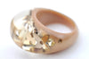 Authentic Louis Vuitton Uncle John Ring Size 15 Beige M65310 LV H9988