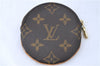 Authentic Louis Vuitton Monogram Porte Monnaie Rond Coin Case M61926 LV H9991