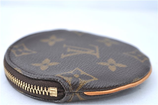 Authentic Louis Vuitton Monogram Porte Monnaie Rond Coin Case M61926 LV H9991