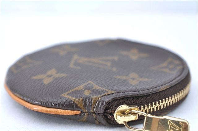 Authentic Louis Vuitton Monogram Porte Monnaie Rond Coin Case M61926 LV H9991