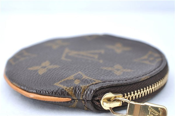 Authentic Louis Vuitton Monogram Porte Monnaie Rond Coin Case M61926 LV H9991