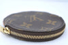 Authentic Louis Vuitton Monogram Porte Monnaie Rond Coin Case M61926 LV H9991