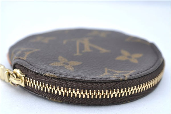 Authentic Louis Vuitton Monogram Porte Monnaie Rond Coin Case M61926 LV H9991