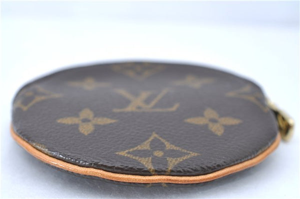Authentic Louis Vuitton Monogram Porte Monnaie Rond Coin Case M61926 LV H9991