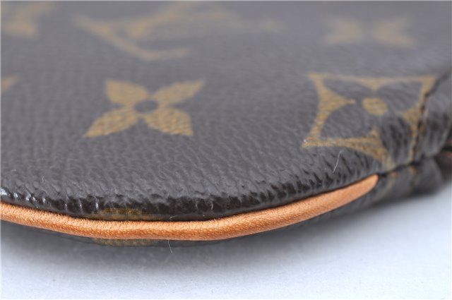 Authentic Louis Vuitton Monogram Porte Monnaie Rond Coin Case M61926 LV H9991