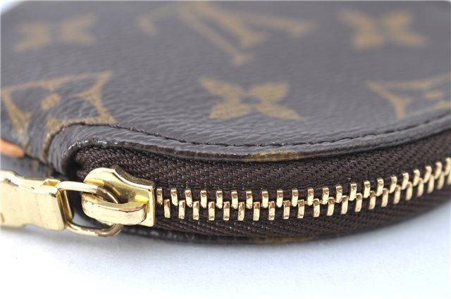 Authentic Louis Vuitton Monogram Porte Monnaie Rond Coin Case M61926 LV H9991
