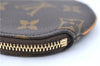 Authentic Louis Vuitton Monogram Porte Monnaie Rond Coin Case M61926 LV H9991