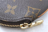 Authentic Louis Vuitton Monogram Porte Monnaie Rond Coin Case M61926 LV H9991