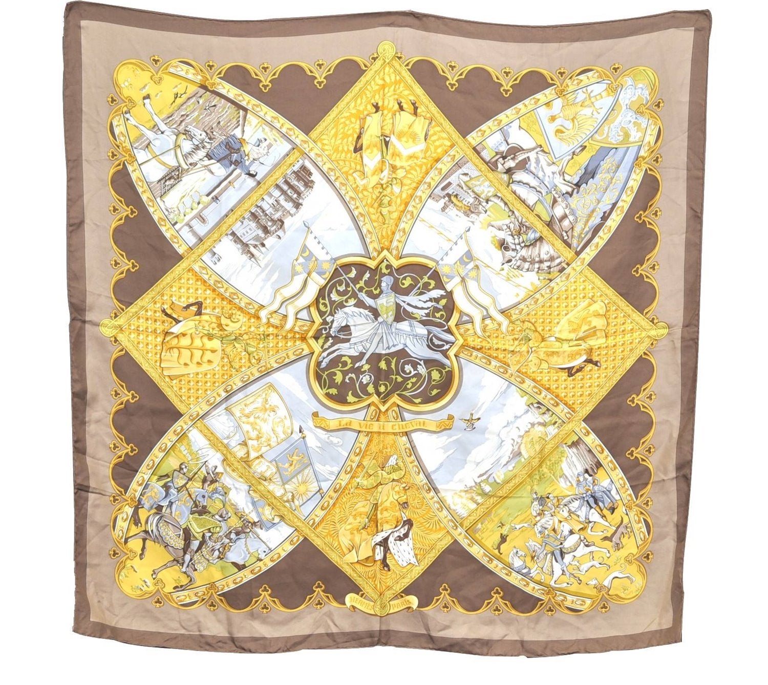 Authentic HERMES Carre 90 Scarf 