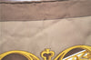 Authentic HERMES Carre 90 Scarf "La Vie a Cheval " Silk Brown H9992