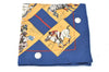 HERMES Petit Carre 40 Scarf Handkerchief Horse Racing Motif Silk Navy Box H9994