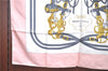 Authentic HERMES Carre 90 Scarf "BRIDES de GALA" Silk Light Pink H9995