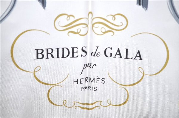 Authentic HERMES Carre 90 Scarf "BRIDES de GALA" Silk Light Pink H9995
