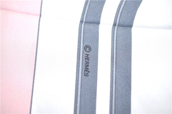 Authentic HERMES Carre 90 Scarf "BRIDES de GALA" Silk Light Pink H9995