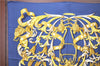 Authentic HERMES Carre 90 Scarf "LE MORS"ALACONETABLE"" Silk Navy Blue H9996
