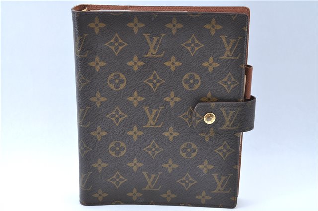Authentic Louis Vuitton Monogram Agenda GM Day Planner Cover R20106 LV H9997