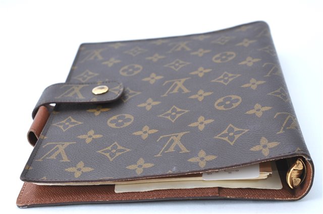 Authentic Louis Vuitton Monogram Agenda GM Day Planner Cover R20106 LV H9997