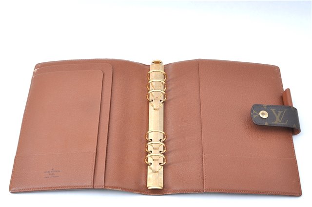 Authentic Louis Vuitton Monogram Agenda GM Day Planner Cover R20106 LV H9997