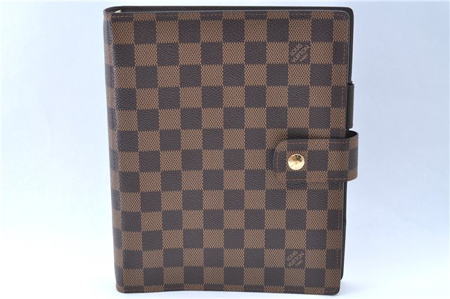Authentic Louis Vuitton Damier Agenda GM Day Planner Cover R20009 LV H9998