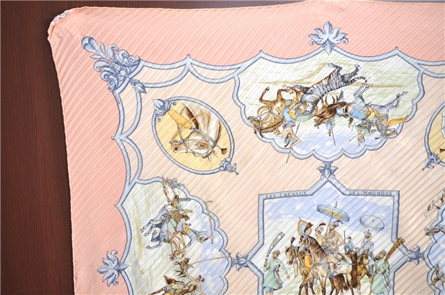 Authentic HERMES Pleats Scarf 