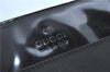 Authentic GUCCI Shoulder Tote Bag Nylon Enamel 0021039 Black J0013