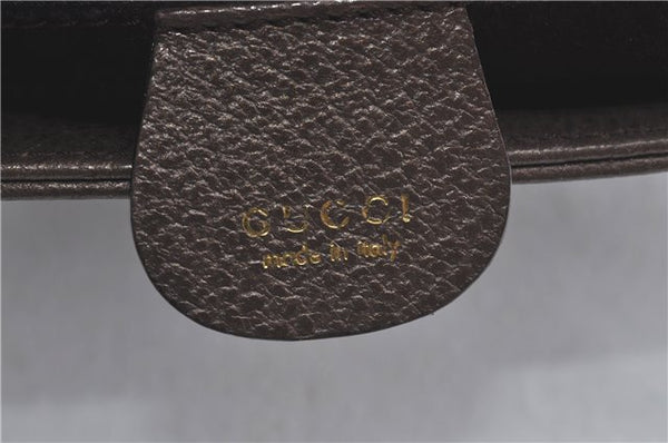 Authentic GUCCI Bambo Hand Bag Leather Brown J0014