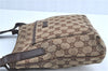 Authentic GUCCI Shoulder Cross Body Bag GG Canvas Leather 122793 Brown J0018