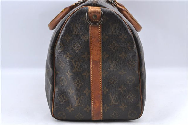 Auth Louis Vuitton Monogram Keepall Bandouliere 45 Boston Bag M41418 LV J0048