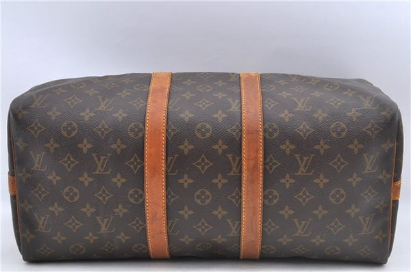 Auth Louis Vuitton Monogram Keepall Bandouliere 45 Boston Bag M41418 LV J0048