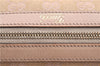 Auth GUCCI Abbey Boston Hand Bag Purse GG Canvas Leather 130942 Pink Gold J0050