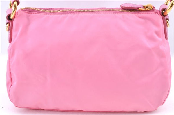 Authentic PRADA Nylon Ribbon 2Way Shoulder Cross Body Hand Bag Purse Pink J0053