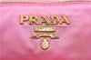 Authentic PRADA Nylon Ribbon 2Way Shoulder Cross Body Hand Bag Purse Pink J0053