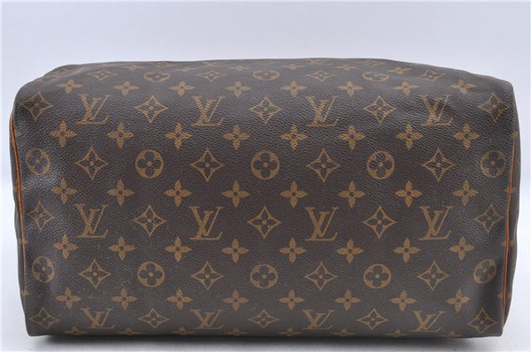 Authentic Louis Vuitton Monogram Speedy 35 Hand Bag M41524 LV J0056