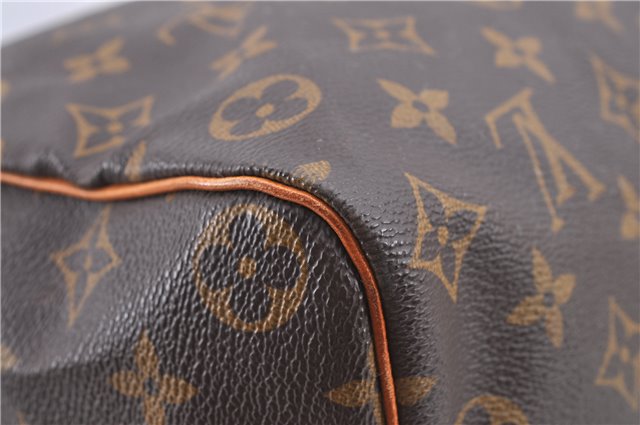 Authentic Louis Vuitton Monogram Speedy 35 Hand Bag M41524 LV J0056