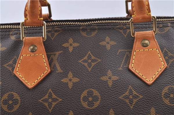 Authentic Louis Vuitton Monogram Speedy 35 Hand Bag M41524 LV J0056