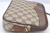 Authentic GUCCI Shoulder Cross Bag Purse GG PVC Leather 0071156428 Brown J0059