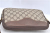 Authentic GUCCI Shoulder Cross Bag Purse GG PVC Leather 0071156428 Brown J0059