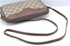 Authentic GUCCI Shoulder Cross Bag Purse GG PVC Leather 0071156428 Brown J0059