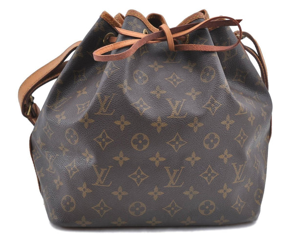 Authentic Louis Vuitton Monogram Petit Noe Shoulder Bag M42226 LV J0060
